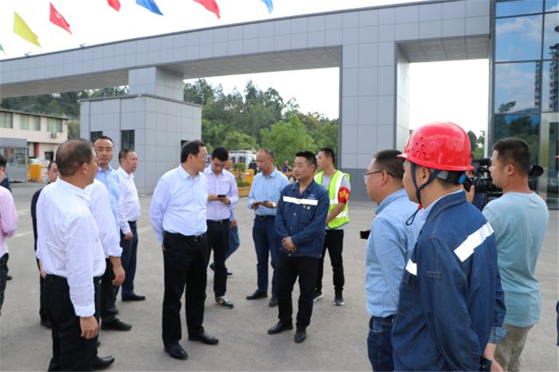 眉山市副市长冉登祥莅临汇赢国际星船城建宝公司调研(图1)